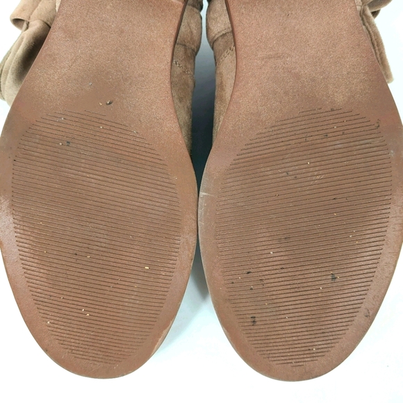 SO TAN SUEDED SLOUCH ANKLE BOOTIES SZ 9 - Picture 11 of 12